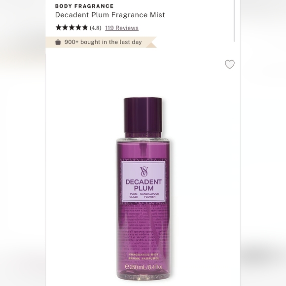 Victoria's secret Decadent Plum Fragrance NEW! - Picture 1 of 8